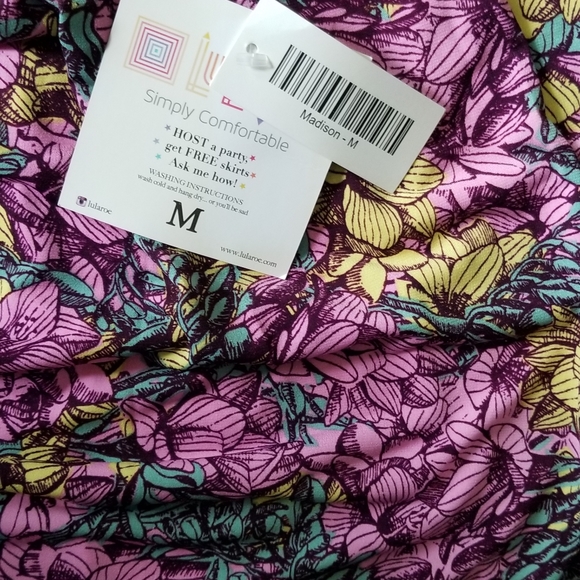 New LuLaRoe Madison skirt floral M - Picture 4 of 5